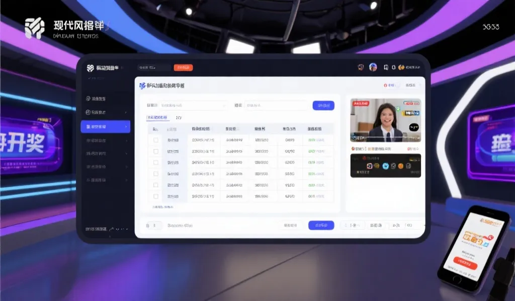 开奖直播间页面结构与交互示例图